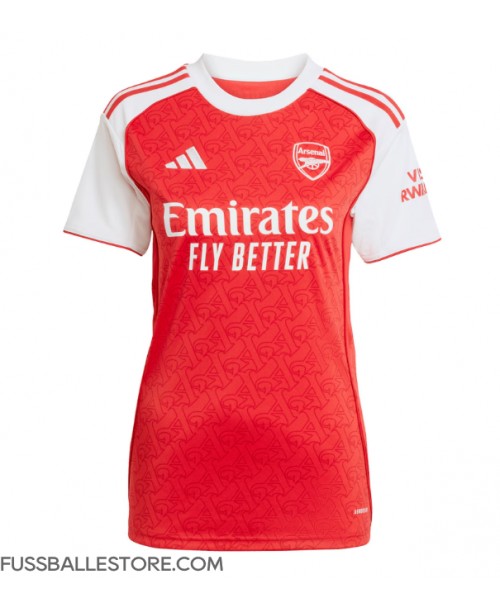 Günstige Arsenal Ben White #4 Heimtrikot Damen 2025-26 Kurzarm Günstige Arsenal Ben White #4 Heimtrikot Damen 2025-26 Kurzarm
